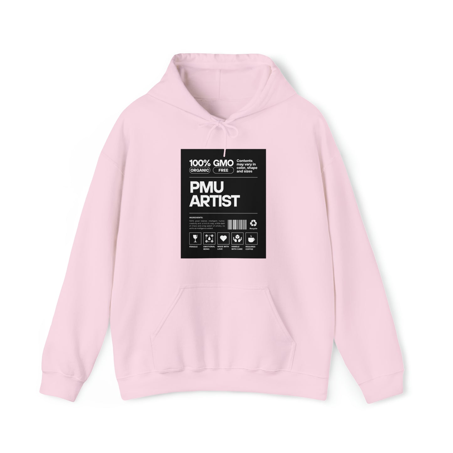 100% PMU Artist Hoodie (Light Pink)