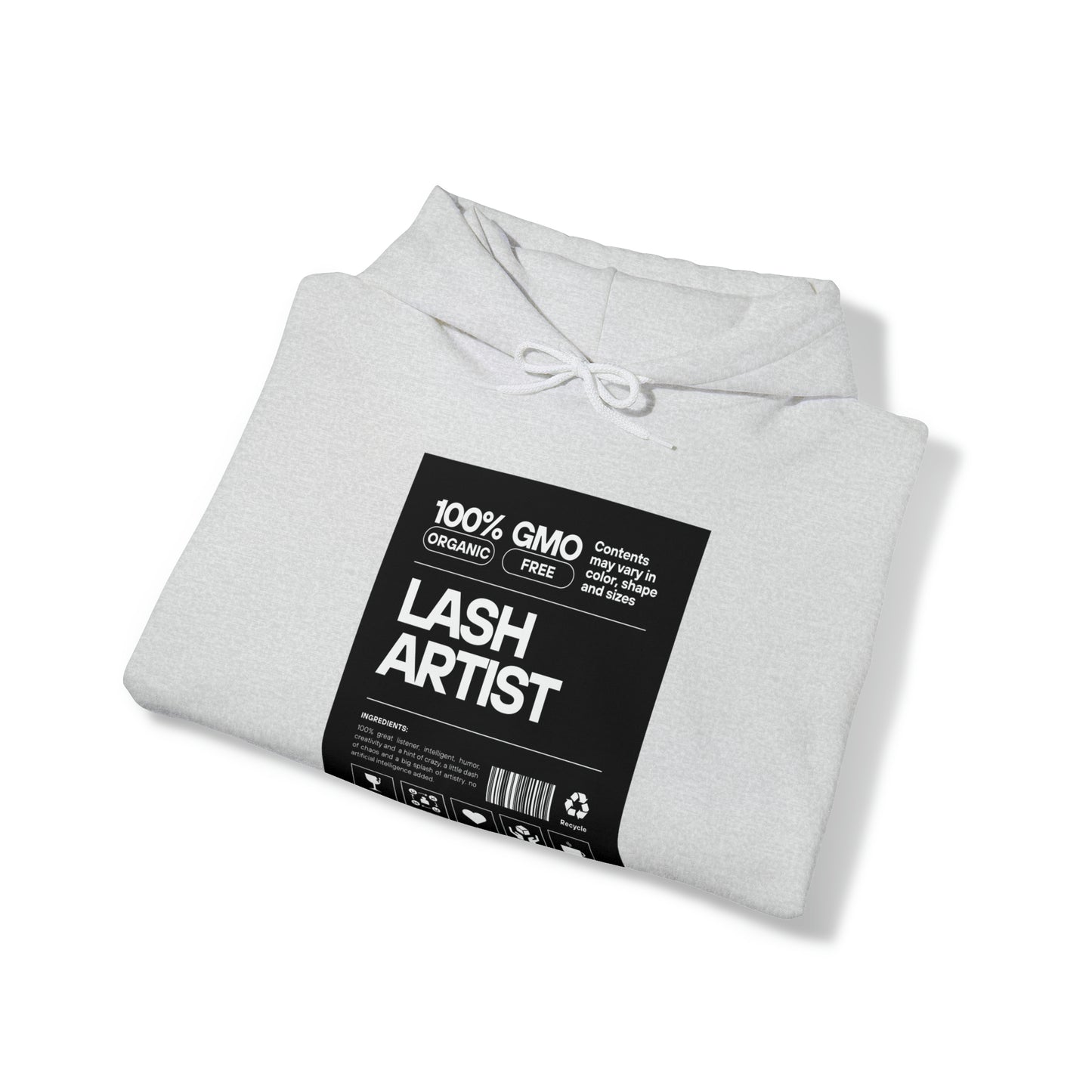 100% Lash Artist Hoodie (Ash)