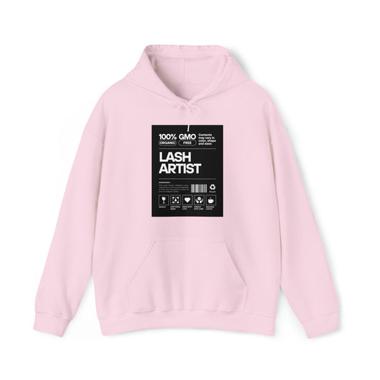 100% Lash Artist Hoodie (Light Pink)