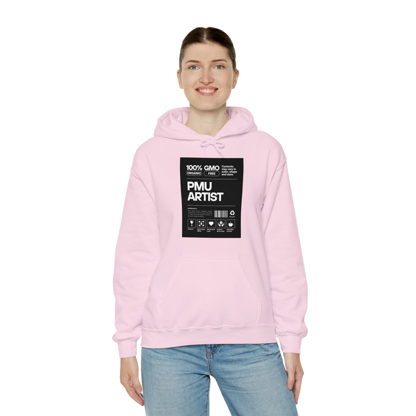 100% PMU Artist Hoodie (Light Pink)