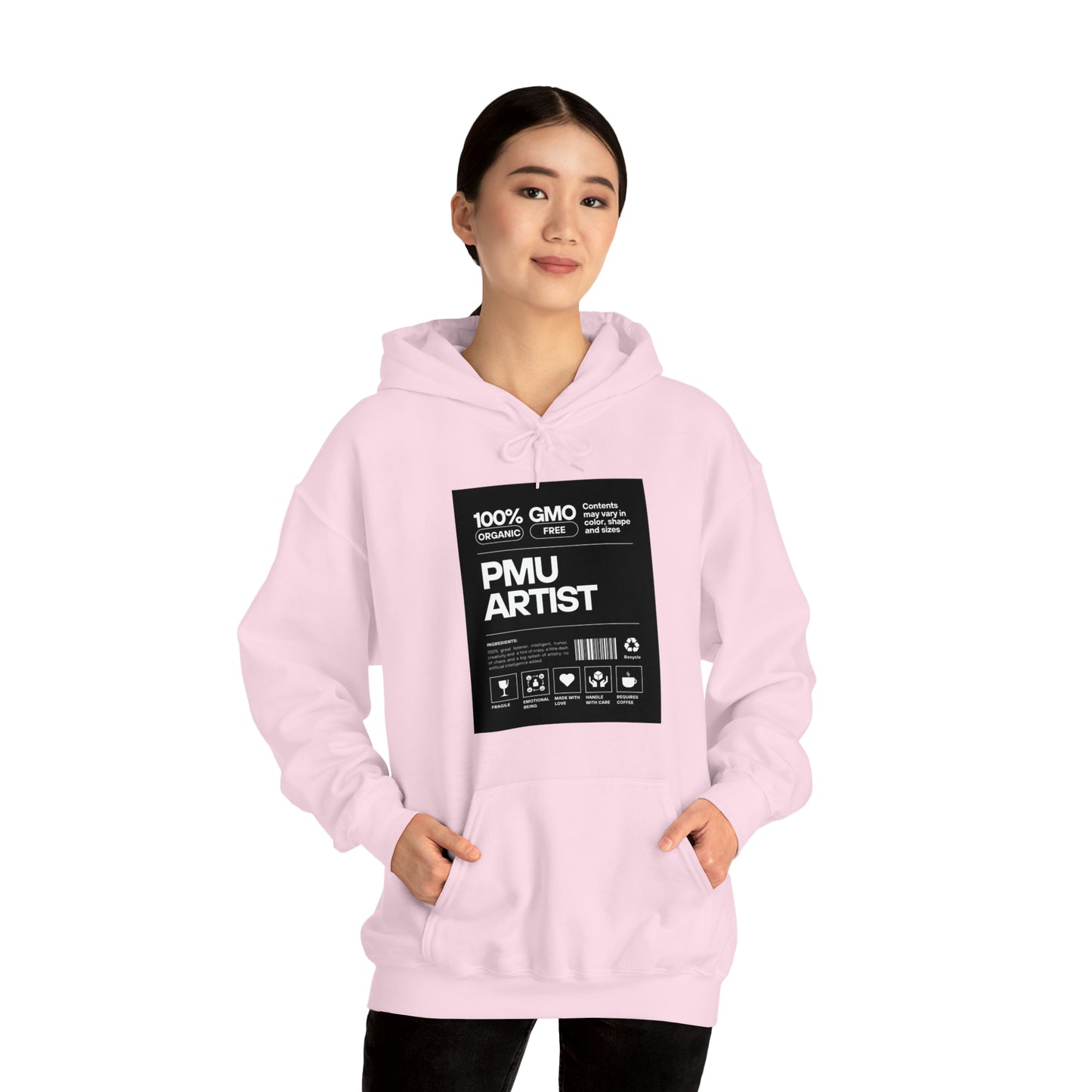 100% PMU Artist Hoodie (Light Pink)